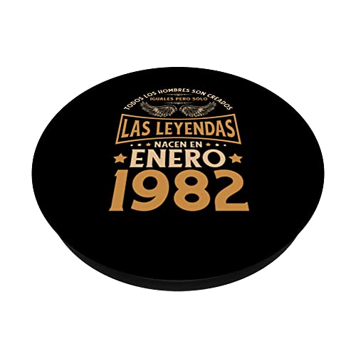 Ofertas de última hora Cumpleaños Hombre Regalos Las Leyendas Enero 1982 PopSockets PopGrip Intercambiable