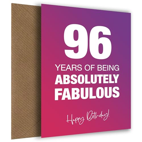 Oferta Fabulosamente tarjeta número mujer, fabulosa celebra años tarjeta absolutamente 96