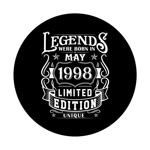 Mejores precios Cumpleaños Mayo 1998 Edición Limitada Regalo Legend May PopSockets PopGrip Intercambiable