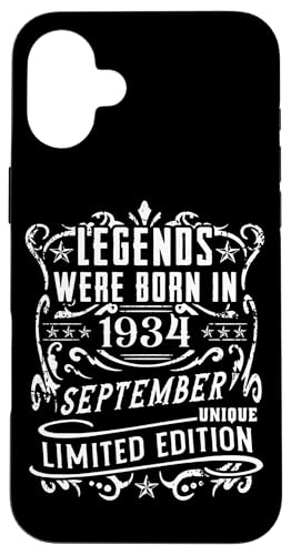 Consigue ahora Carcasa para iPhone 16 Plus Cumpleaños Septiembre 1934 Edición Limitada Regalo Regalos Vintage Top Precio 2024 | regaloscumple.com