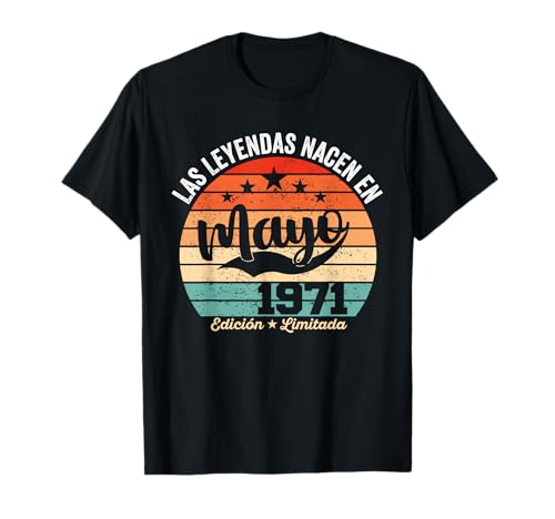 Comprar 53 años Cumpleaños Las BlackFriday Leyendas nacen en Mayo 1971 Camiseta Ofertas 2025 | regaloscumple.com