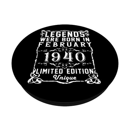 Oferta Flash Cumpleaños Febrero 1940 Edición Limitada Regalo February PopSockets PopGrip Intercambiable