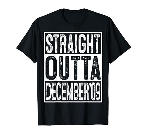 Comprar Straight Regalos Outta Diciembre 2009 - Regalo 10 años edad Camiseta Rebajas 2024 | regaloscumple.com