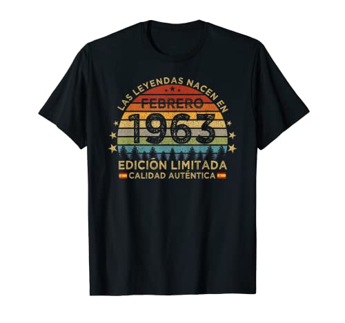 Comprar Las Leyendas Nacen En Febrero 1963 Vintage Cumpleaños 60 Cumpleaños Camiseta Ofertas 2024 | regaloscumple.com