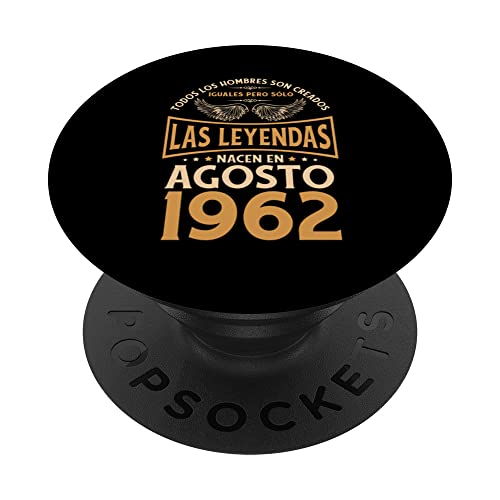 Consigue ahora Cumpleaños Hombre Regalos Las Leyendas Agosto 1962 PopSockets PopGrip Promoción Intercambiable Ofertas 2024 | regaloscumple.com
