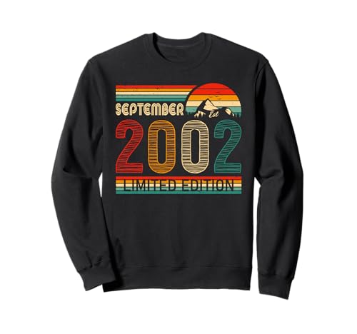 Consigue ahora September 2002 Limited Edition Classic 2002 Vintage Birthday Catálogo Sudadera Top Precio 2024 | regaloscumple.com