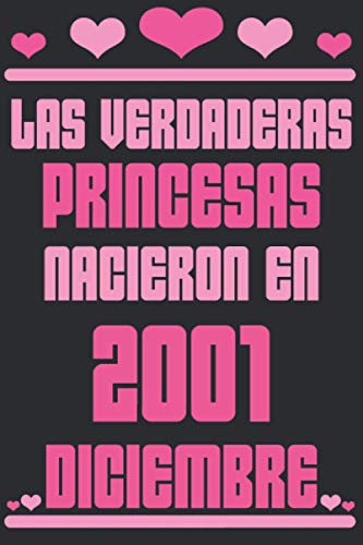 Consigue ahora Las Verdaderas Princesas Nacieron en 2001 Diciembre: Regalo cumpleaños 19 años para mujeres cuaderno forrado cuaderno cumpleaños regalo ... niñas Regalos tía novia 6 * 9 pulgadas 120 pagina Rebajas 2025 | regaloscumple.com
