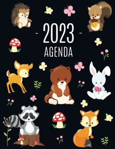 Consigue ahora Animales del Bosque Agenda 2023: Planificador Semanal con Oso Ardilla Zorro Cumpleaños y Ciervo | 52 Semanas Enero a Diciembre 2023 Ofertas 2024 | regaloscumple.com
