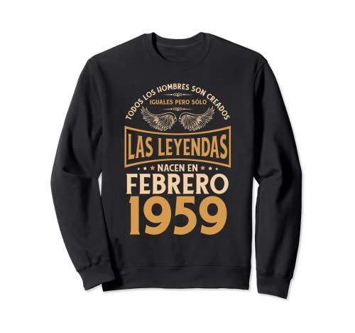 Consigue ahora Cumpleaños Hombre Regalos Las Leyendas Febrero 1959 Regalos Sudadera Top Precio 2024 | regaloscumple.com