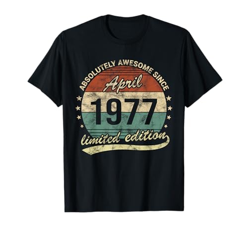 Consigue ahora Fantastico Navidad desde Abril 1977 Hombre o Mujer Cumpleaños Camiseta Ofertas 2024 | regaloscumple.com