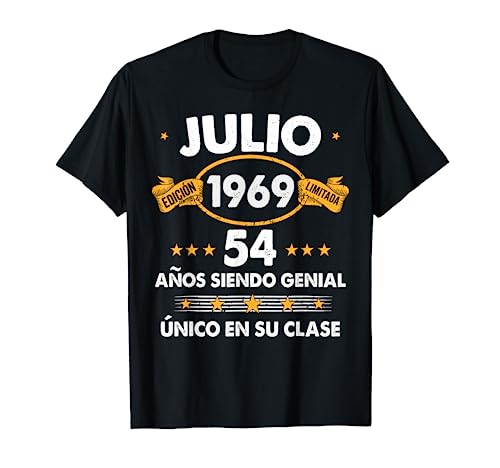 Comprar Hombre 54 Años Cumpleaños Regalo Hombre Julio 1969 Julio BlackFriday 54 Años Camiseta Top Precio 2024 | regaloscumple.com