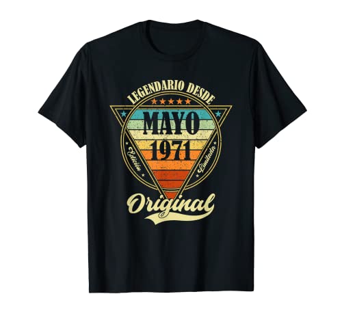 Consigue ahora 52 cumpleaños Nacido en Mayo 1971 Vintage 52 años Camiseta Cumpleaños Top Precio 2023 | regaloscumple.com