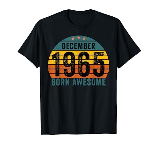 Consigue ahora Cumpleaños en diciembre 1965 Regalos Vintage 1965 Hombres Camiseta Ofertas 2025 | regaloscumple.com