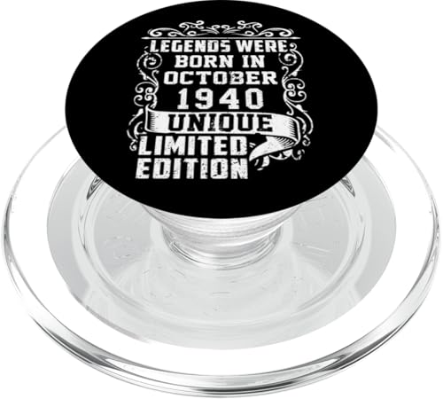 Comprar Cumpleaños Octubre 1940 Edición Ideas para regalar Limitada Regalo Used Vintage PopSockets PopGrip para MagSafe Ofertas 2024 | regaloscumple.com