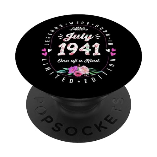 Consigue ahora Cumpleaños Floral - Las Leyendas nacen en Julio 1941 Catálogo PopSockets PopGrip Intercambiable Ofertas 2025 | regaloscumple.com