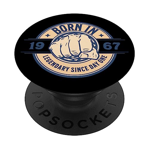 Comprar Nacido BlackFriday en 1967 Vintage Cumpleaños Puño Legendario desde 1967 PopSockets PopGrip Intercambiable Top Precio 2024 | regaloscumple.com