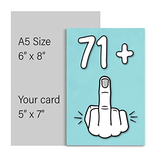 Mejores precios Tarjeta de 72 cumpleaños 71 + 1 divertida tarjeta de