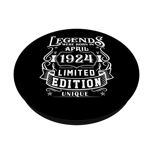 Ofertas en regaloscumple.com Cumpleaños Abril 1924 Edición Limitada Regalo April PopSockets PopGrip Intercambiable