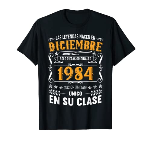 Comprar Catálogo 38 Años Cumpleaños Hombre Las Leyendas Nacen Diciembre 1984 Camiseta Ofertas 2024 | regaloscumple.com