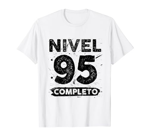 Consigue Promoción ahora Nivel 95 Completo años 95 cumpleaños Camiseta Ofertas 2025 | regaloscumple.com
