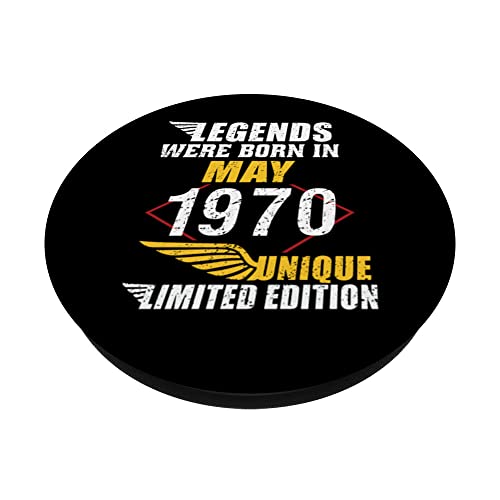 Mejores precios Cumpleaños Mayo 1970 Edición Limitada Regalo Legend May PopSockets PopGrip Intercambiable