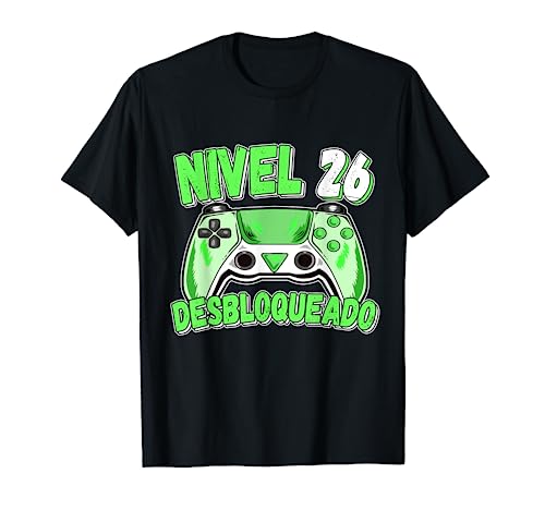 Comprar Nivel Ideas para regalar 26 Desbloqueado Gamer 26 Años 26 Cumpleaños Camiseta Top Precio 2025 | regaloscumple.com