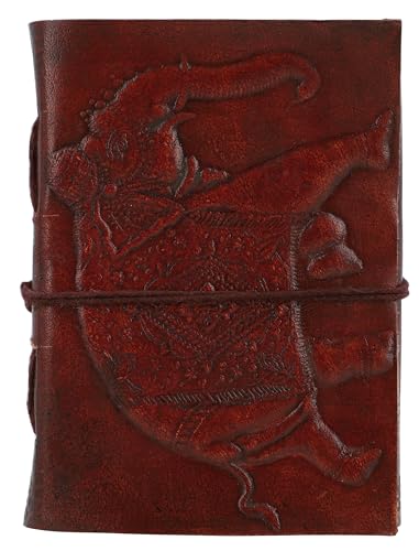 Ofertas Gusti nature Libreta 200 Diario Libro Formato Colección Piel Vintage Retro Hombre Universidad Oficina Diario Marrón Elefante