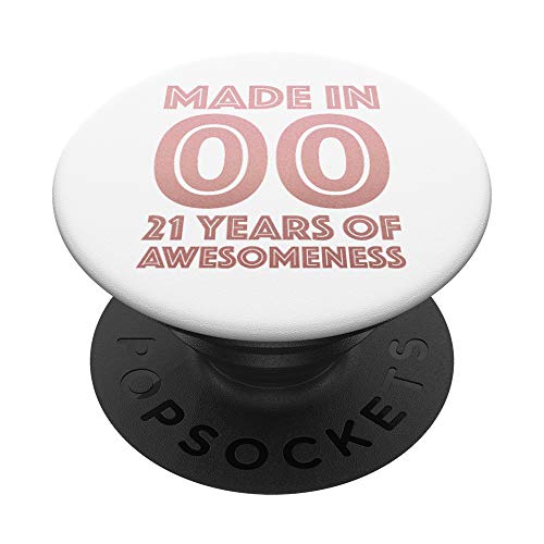 Consigue ahora Regalos 21 cumpleaños Hombre Mujer 21 años Hijo Hija 2000 PopSockets PopGrip: Agarre Promoción intercambiable para Teléfonos y Tabletas Top Precio 2025 | regaloscumple.com