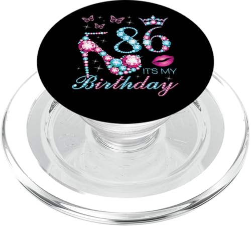 Consigue ahora 86 Es mi cumpleaños 86 Catálogo años Es mi fiesta cumpleaños número 86 PopSockets PopGrip para MagSafe Rebajas 2025 | regaloscumple.com