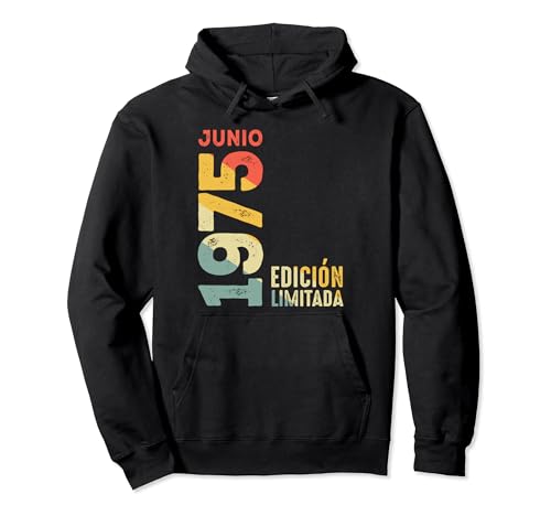 Comprar Edición limitada Junio 1975 Retro 1975 Año 1975 Vintage 1975 Catálogo Sudadera con Capucha Ofertas 2024 | regaloscumple.com