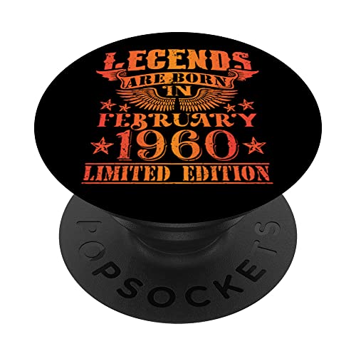 Consigue BlackFriday ahora Cumpleaños Febrero 1960 Edición Limitada Regalo February PopSockets PopGrip Intercambiable Top Precio 2024 | regaloscumple.com