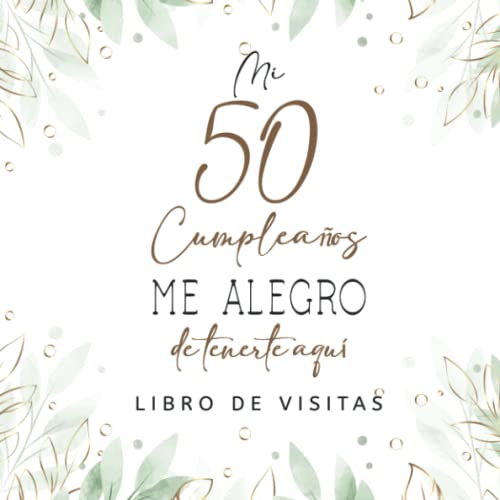 Consigue ahora Libro visitas 50 cumpleaños: Regalos Navidad originales para hombres mujeres felicitaciones pensamientos felices dedicatorias deseos y fotos I Decoración para fiestas cumpleaños Top Precio 2024 | regaloscumple.com