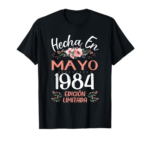 Consigue ahora Hecha En Mayo 1984 Mujer Catálogo Regalo 40 Años Cumpleaños Camiseta Rebajas 2023 | regaloscumple.com