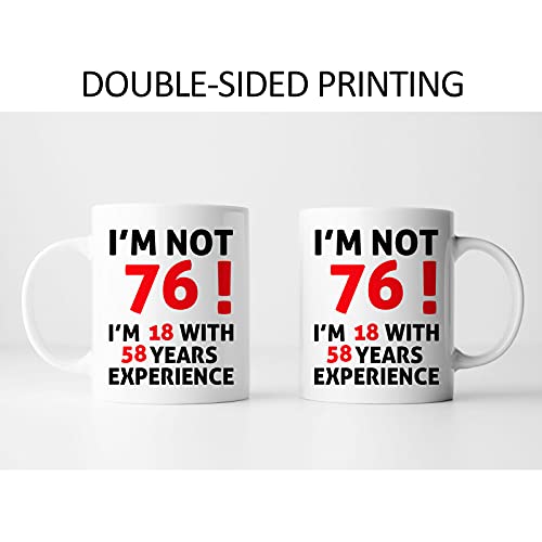 Ofertas 76.o cumpleaños divertida café 76 1945 cumpleaños ella, tía, hermana, amiga, té oz