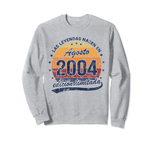 Comprar Catálogo Leyendas Nacen Agosto 2004 Cumpleaños Vintage Sudadera Rebajas 2024 | regaloscumple.com