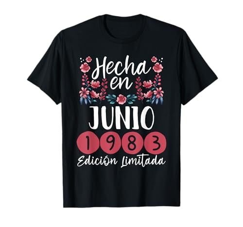 Consigue ahora Hecha En Junio 1983 Mujer Regalo 41 Años Cumpleaños Regalos Camiseta Ofertas 2025 | regaloscumple.com