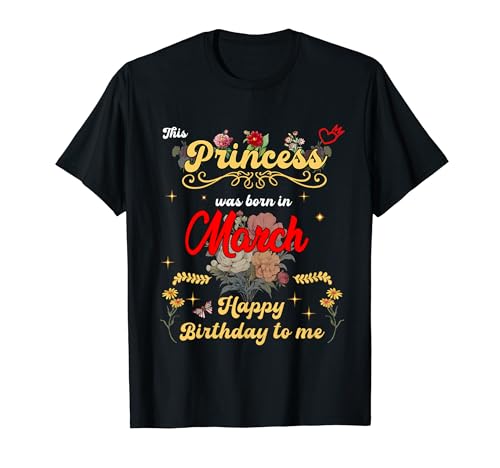 Comprar Esta princesa Navidad nació en marzo cumpleaños Mujeres Camiseta Ofertas 2024 | regaloscumple.com