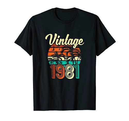 Comprar Nacido Ideas para regalar en 1981 en regalo del cumpleaños marzo 40 años Camiseta Ofertas 2025 | regaloscumple.com
