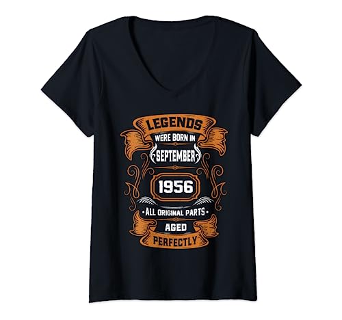 Consigue ahora Las leyendas nacieron Ideas para regalar en septiembre 1956 regalo cumpleaños Camiseta Cuello V Ofertas 2025 | regaloscumple.com