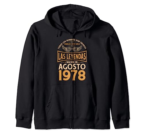 Consigue BlackFriday ahora Cumpleaños Hombre Regalos Las Leyendas Agosto 1978 Sudadera con Capucha Top Precio 2024 | regaloscumple.com