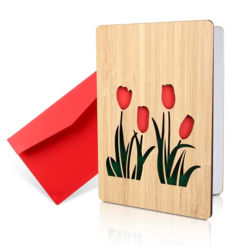 Consigue ahora Tarjeta Felicitación Madera Tarjeta Felicitación Regalos Tarjeta Felicitación Hecha a Mano Tarjetas Regalo con Sobres Rojos Las Mejores Ideas Regalos para Cumpleaños Bodas y San Valentín Rebajas 2024 | regaloscumple.com
