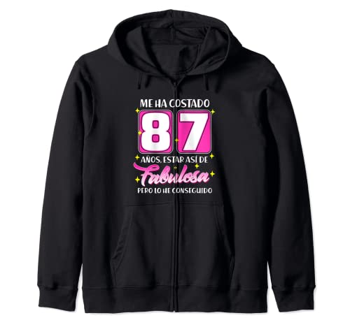 Consigue ahora 87 Años Fabulosa Cumpleaños 87 Sudadera con Ideas para regalar Capucha Ofertas 2025 | regaloscumple.com
