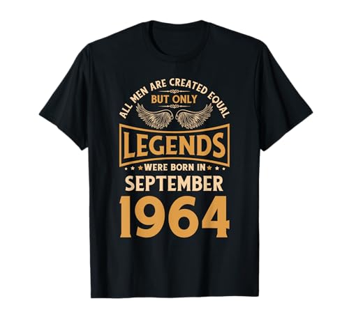 Comprar Las Ideas para regalar leyendas cumpleaños nacieron en septiembre 1964. Camiseta Top Precio 2025 | regaloscumple.com
