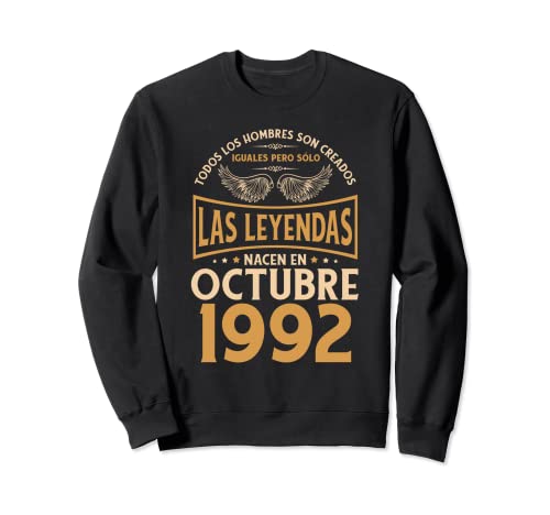 Comprar Cumpleaños BlackFriday Hombre Regalos Las Leyendas Octubre 1992 Sudadera Rebajas 2025 | regaloscumple.com
