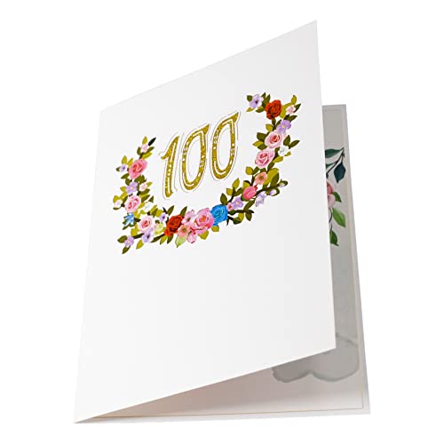 Ofertas Magic Ants Tarjeta de aniversario, tarjeta cumpleaños, aniversario boda, felicitación 3D, cumpleaños años, con ramo rosas (100)