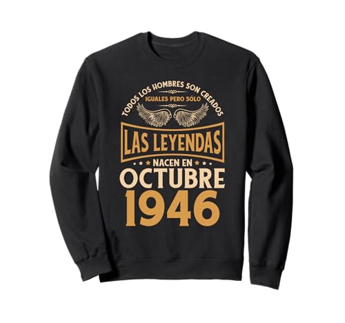 Comprar Cumpleaños Hombre Regalos Las Leyendas Octubre Catálogo 1946 Sudadera Top Precio 2024 | regaloscumple.com