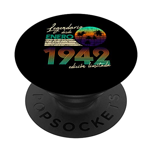 Comprar Cumpleaños Hombre Regalos Legendario Regalos Desde Enero 1942 PopSockets PopGrip Intercambiable Top Precio 2024 | regaloscumple.com