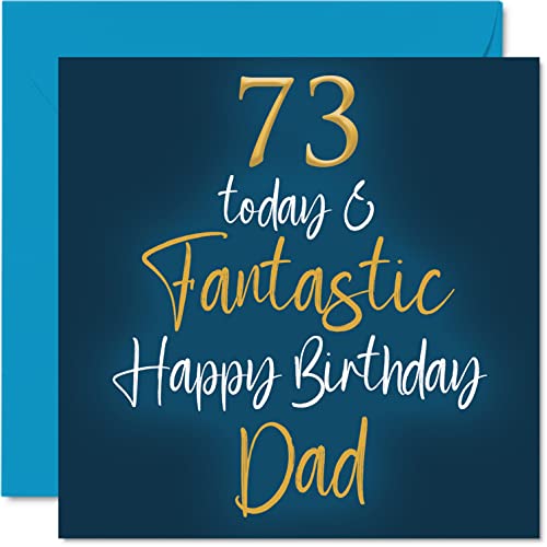 Comprar Fantásticas tarjetas cumpleaños 73 para papá Promoción 73 Today & Fantastic tarjeta feliz cumpleaños para papá hijo e hija regalos cumpleaños para padre tarjetas felicitación cumpleaños Top Precio 2024 | regaloscumple.com