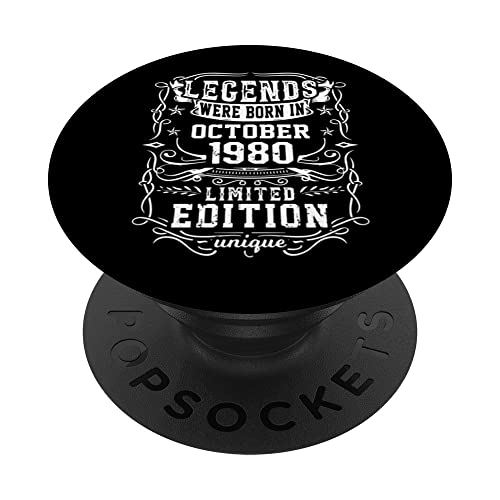 Consigue ahora Cumpleaños Octubre 1980 Edición Limitada Regalo Used Vintage PopSockets PopGrip Catálogo Intercambiable Ofertas 2024 | regaloscumple.com