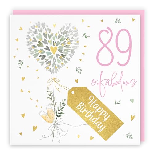 Consigue ahora Hunts England - Tarjeta cumpleaños 89 con corazones contemporáneos - Lámina dorada - Milo's Gallery - Fabulosa tarjeta cumpleaños femenina 89 años - Tarjeta cumpleaños para 89 años BlackFriday - 89 Top Precio 2025 | regaloscumple.com